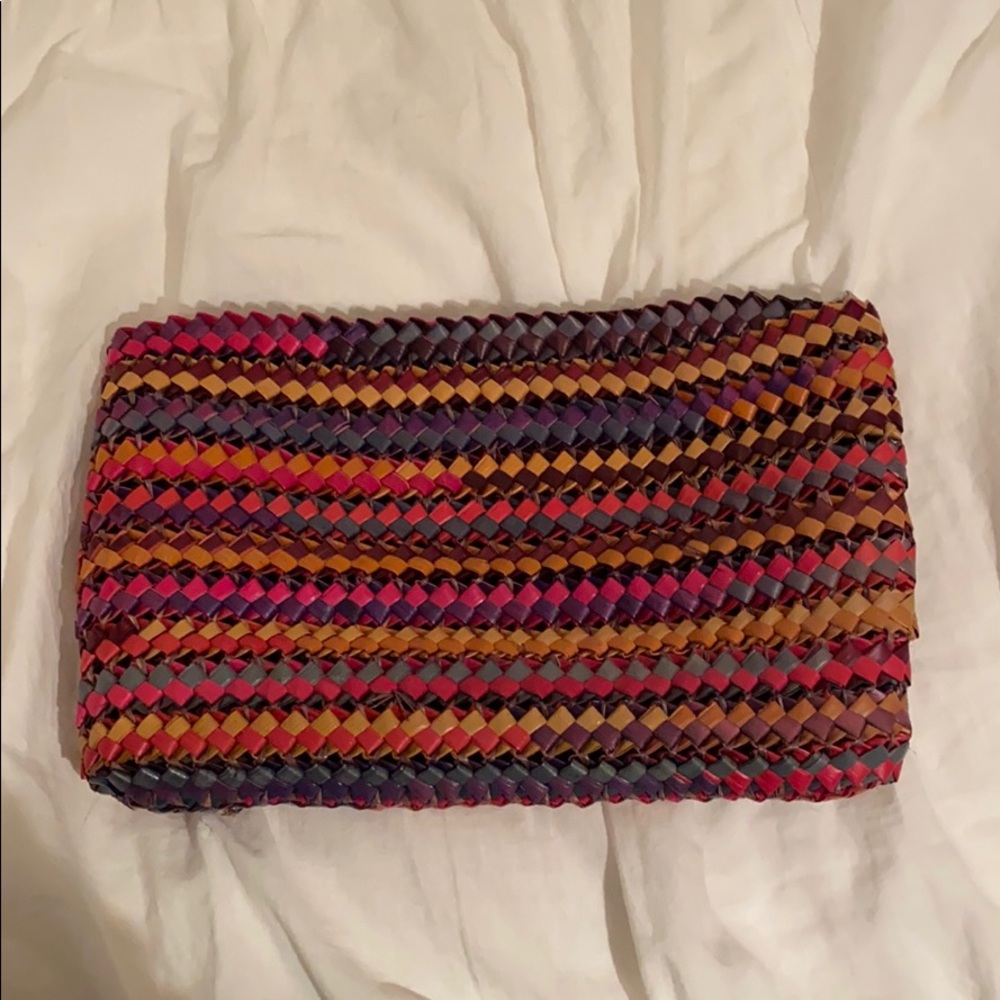 Handmade woven clutch